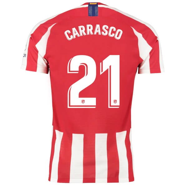 Tailandia Camiseta Atlético De Madrid NO.21 Carrasco 2019/20 Rojo